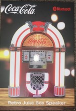 Coca-Cola Retro Jukebox Speaker with Bluetooth and FM Radio Red