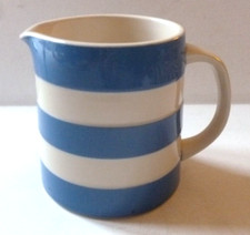 TG GREEN POTTERY Cornsihware Blue and White banded JUG