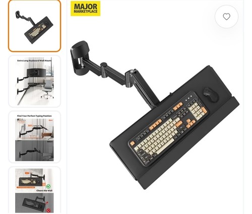 Wall mounted keyboard tray - wall-mounted,