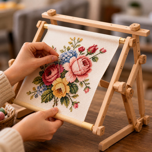 Wood embroidery stand for - stand,