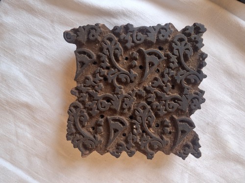 Vintage indian wood printing - wood,