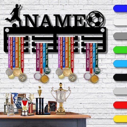 Personalised football medal - football,