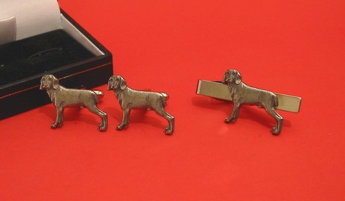 Weimaraner motif cufflinks - cufflinks, &