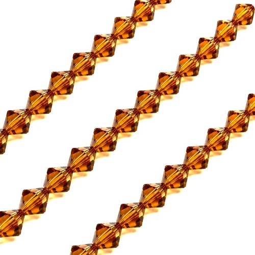 4mm faceted bicone crystal - bicone,