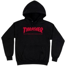 Thrasher Skate Mag Pullover Hoodie - Black RED REFB42B1