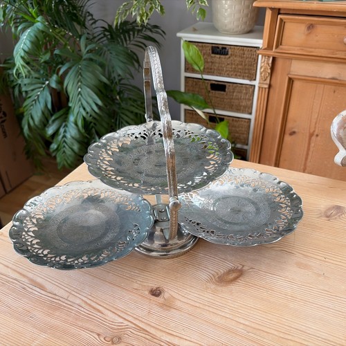 Vintage folding chromed - chromed, cake