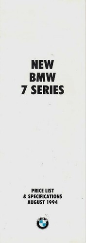 Bmw series e38 - 7-series,