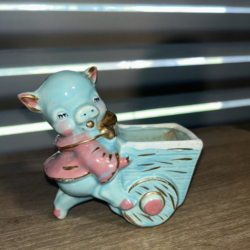 Vintage primary colored pig - colored,