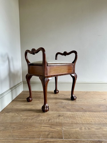 Antique piano stool
