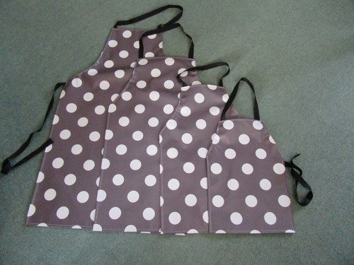 Dark grey pvc polka dot - grey,