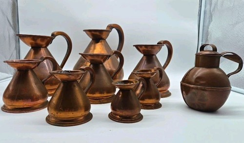 Set vintage copper - of, 8