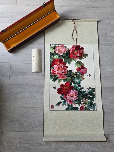 Vintage chinese silk art - vintage,