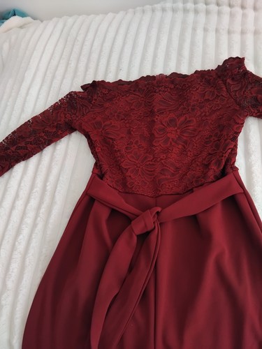 Lovely burgundy jumpsuit for - burgundy,