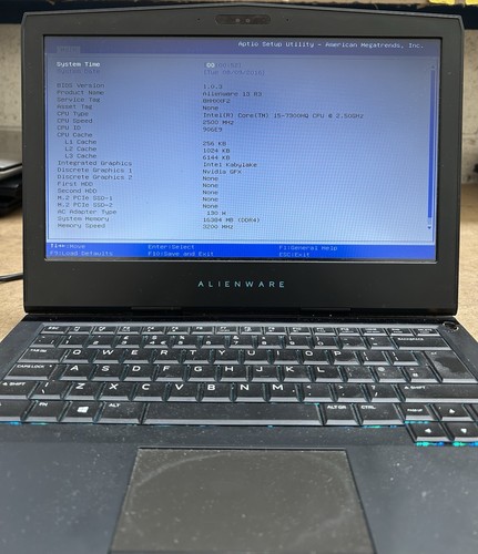 Alienware gaming laptop - r3,