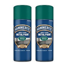 2X Hammerite Smooth Dark Green