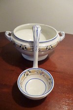 Art Deco Wedgwood Imperial Porcelain Sauce Tureen with matching Ladle- Good Cond