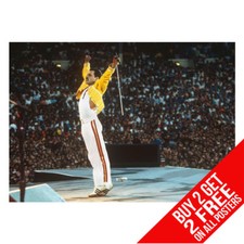 FREDDIE MERCURY QUEEN POSTER ART PRINT A4 A3 - BUY 2 GET ANY 2 FREE