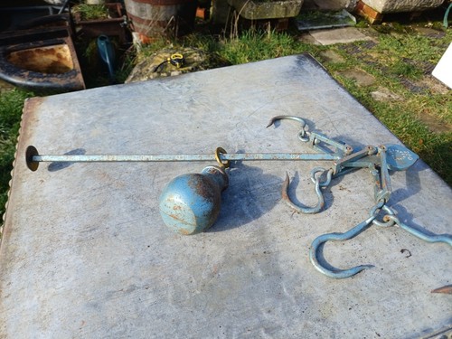 Antique vintage iron stillyard - vintage,