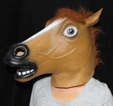 Horse Head Mask Rubber Panto