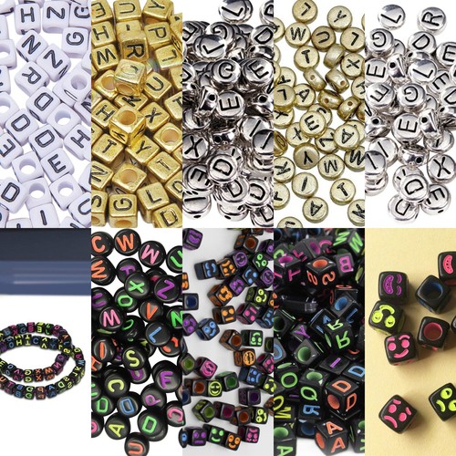 100 alphabet acrylic bead - alphabet,