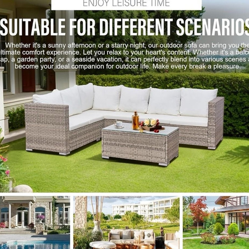 Dove grey rattan - rattan, 6
