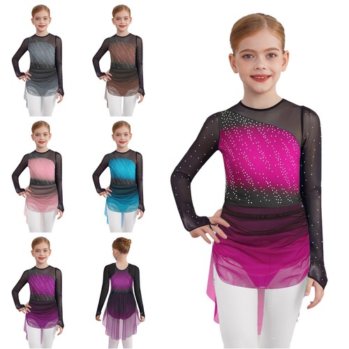 Girls rhinestone mesh splice - girls,