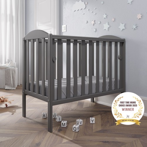 Waffi mini baby grey cot - waffi,