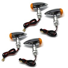 4x Motorcycle Chrome Bullet
