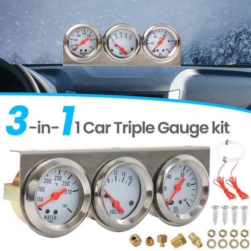 52mm car triple gauge - triple,