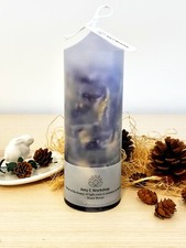 Ebru Marble Candle • Pillar