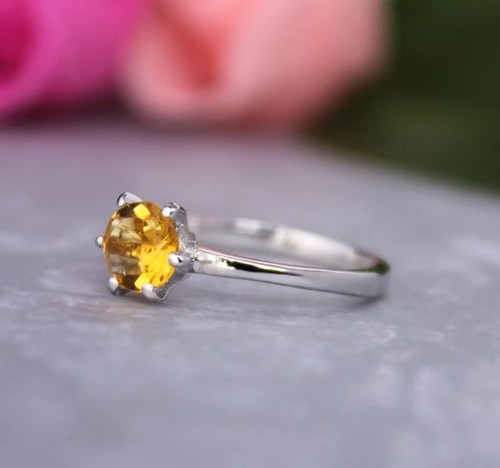 Handmade citrine ring - citrine, 925