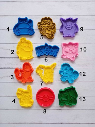 Pokemon cookie cutters and - cutters,