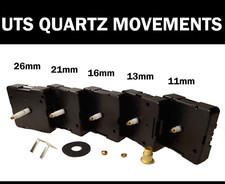 Replacement Quartz UTS Euroshaft German Clock Movement Mechanism  ALL SIZES