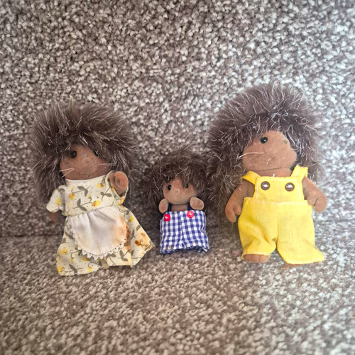 Hedgehog doll figures with - hedgehog,