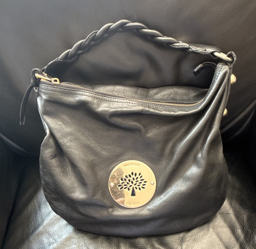 Mulberry daria black - black, pebbled