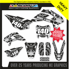 STOMP 140 160 Z3 MINI PIT BIKE GRAPHICS DECALS STICKERS CUSTOM NAME NUMBER