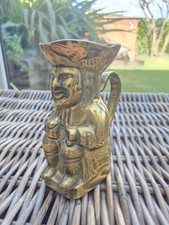 1970's Solid Brass Toby Jug