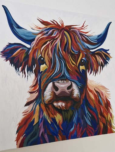 Highland cow painting - cow,