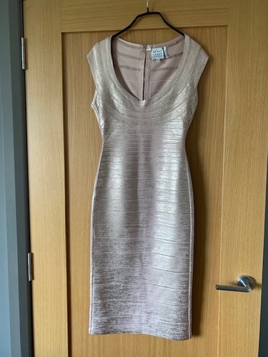 Herve leger rose gold bandage - leger,