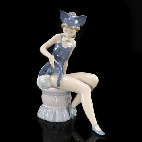 Lladro cat girl rare work - cat,