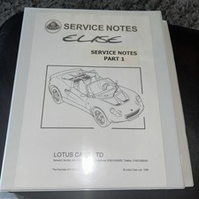 Lotus Elise S1 Service Manuals Part 1-2