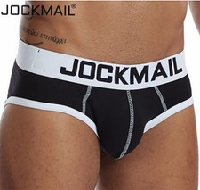 JOCKMAIL Men's Boxer Briefs Sexy Low Rise Trunks Underwear Cotton Bulge Pouch