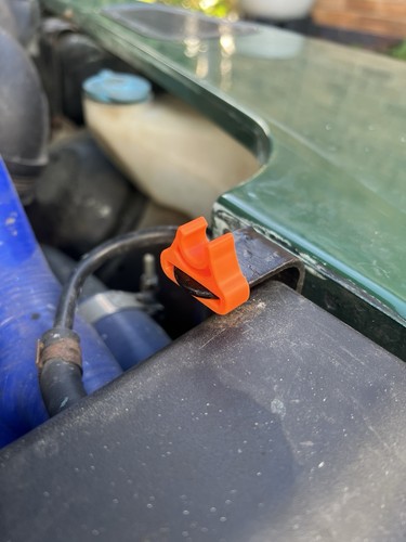 Bonnet support rod clip - rod,
