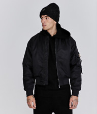 SikSilk Mens Black Bomber