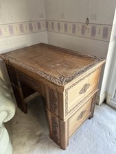 Beautiful Carved Walnut Desk
