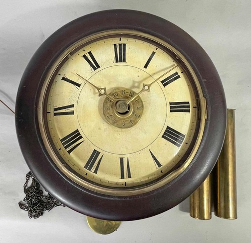 Victorian antique wall clock - clock,