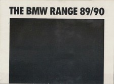 BMW Range 1989-90 UK Market