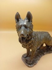 Vintage Bronze cast Alsatian dog ornament by Batipton