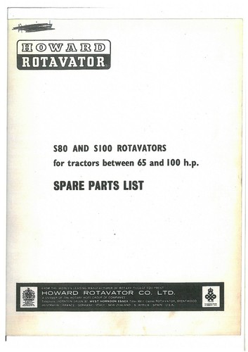 Howard rotavator s80 - howard,