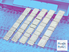 5x Strip of 8 Self Adhesive Weights For Model Railways, Hornby, Bachmann, Heljan